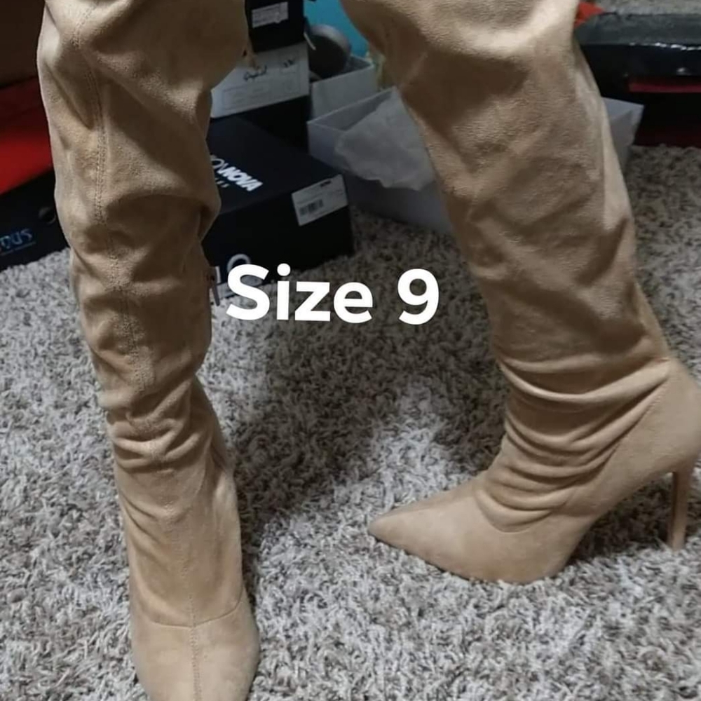 Women's knee high heels